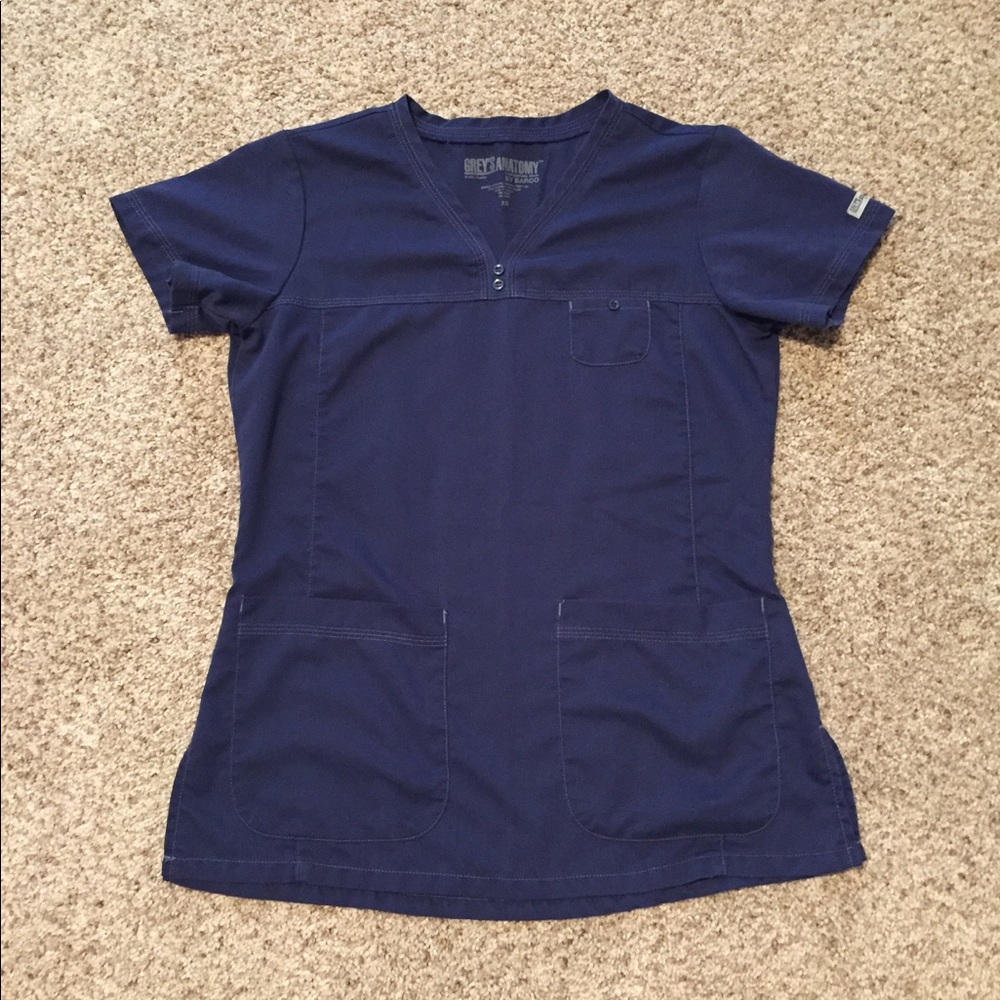 Grey's Anatomy Navy Scrub Top